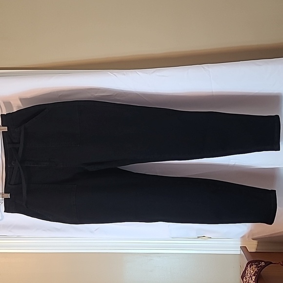 Judy Blue Denim - Judy Blue Size 11/30 Black High Waisted Cargo Jogger Denim Jeans Pants